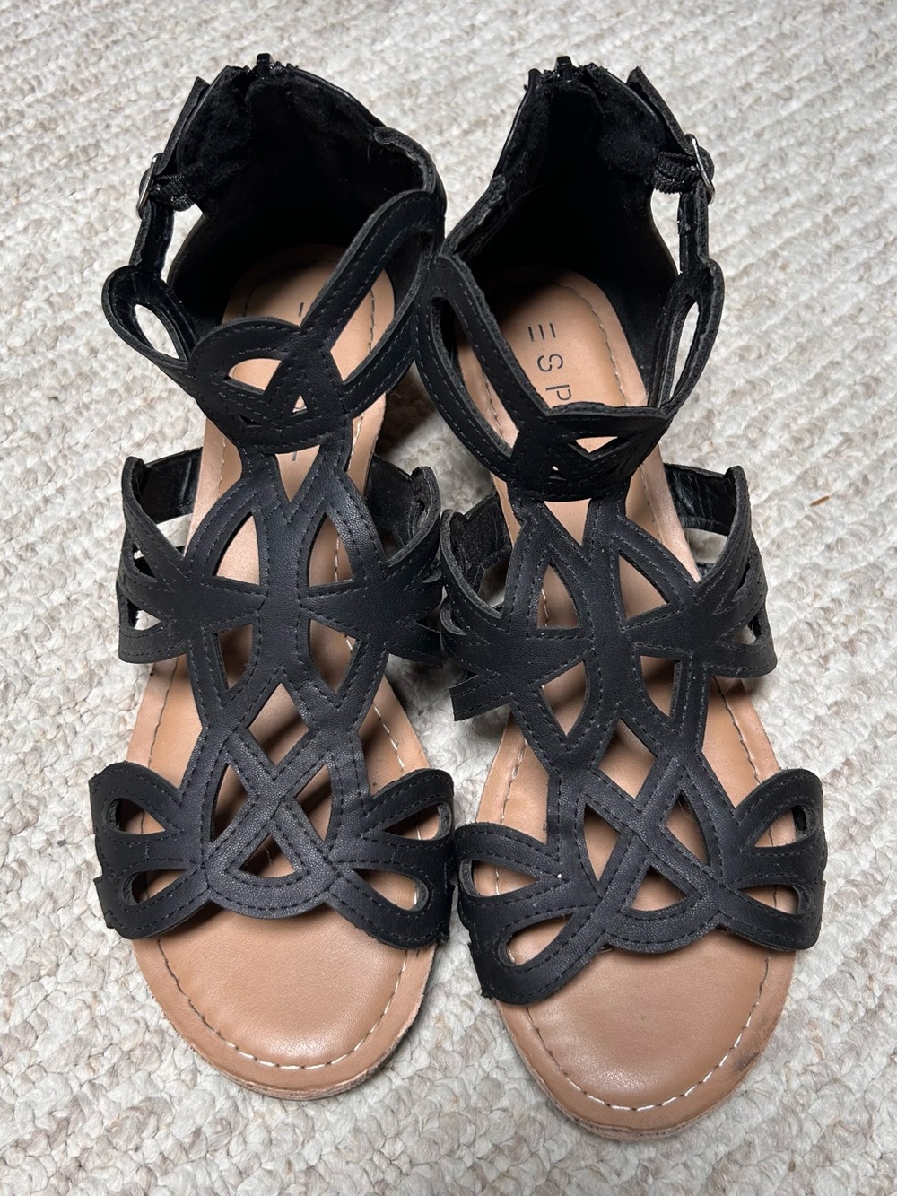 Esprit Black Strappy Sandals